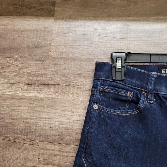 Express Jeans Legging Jegging 2 SHORT Midrise Blue Dark Wash Skinny Womens 2 - Picture 5 of 12